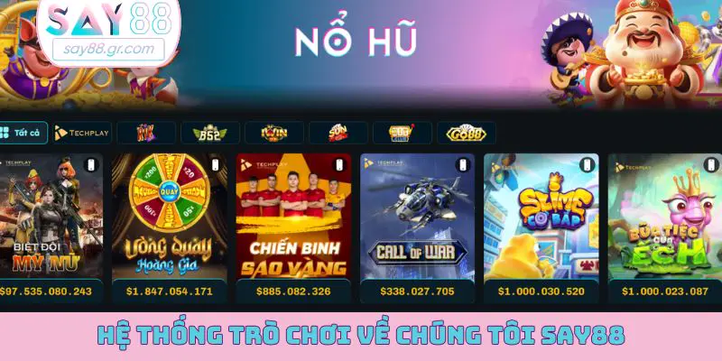 Hệ thống trò chơi về chúng tôi SAY88