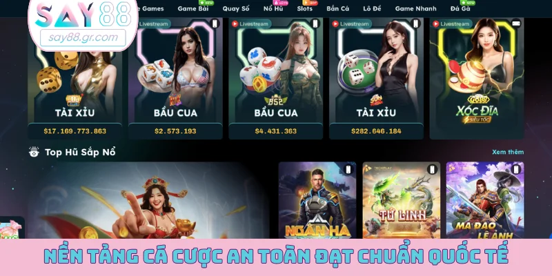 Nền tảng cá cược an toàn đạt chuẩn quốc tế