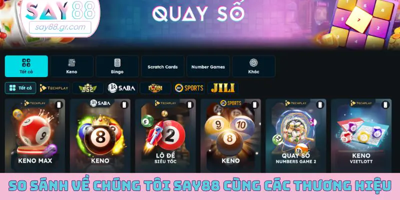 So sánh về chúng tôi SAY88 cùng các thương hiệu