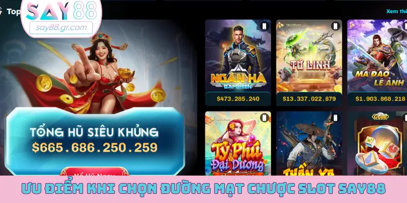 Ưu điểm khi chọn chơi Đường Mạt Chược slot tại SAY88